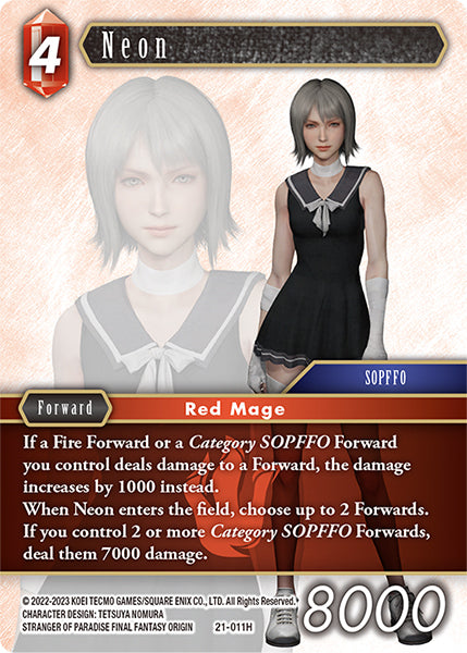 Final Fantasy Opus XXI - 21-011 Neon Foil