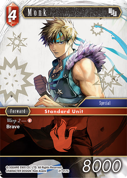 Final Fantasy Opus XXI - 21-017 Monk Foil