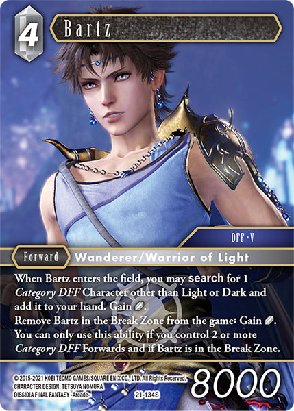 Final Fantasy Opus XXI - 21-134 Bartz Foil