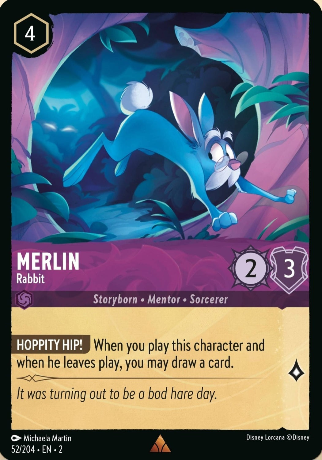 Disney Lorcana Rise Of The Floodborn 052/204 MERLIN Rabbit