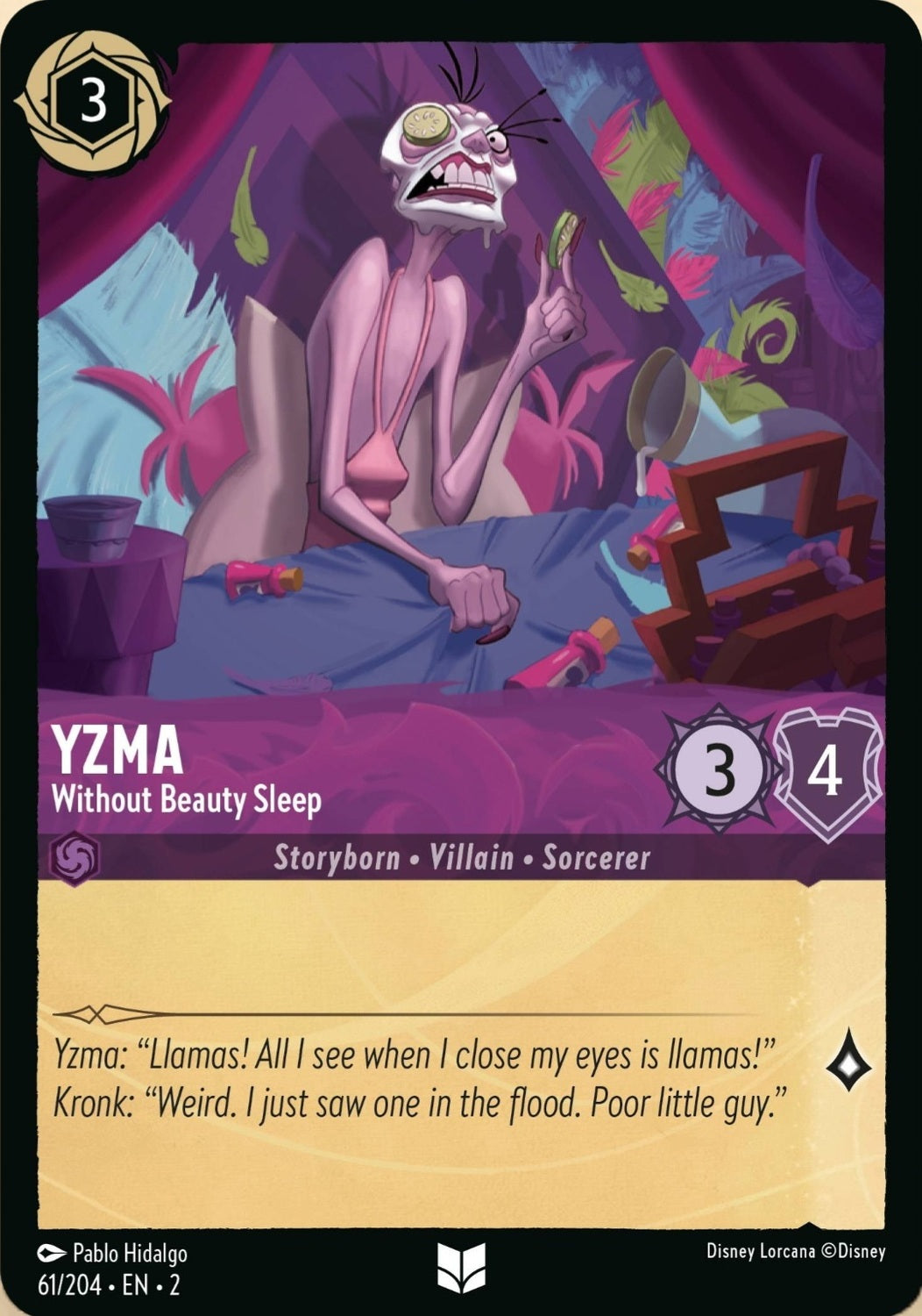 Disney Lorcana Rise Of The Floodborn 061/204 YZMA Without Beauty Sleep