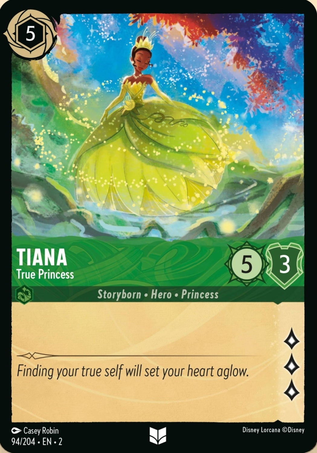 Disney Lorcana Rise Of The Floodborn 094/204 TIANA True Princess