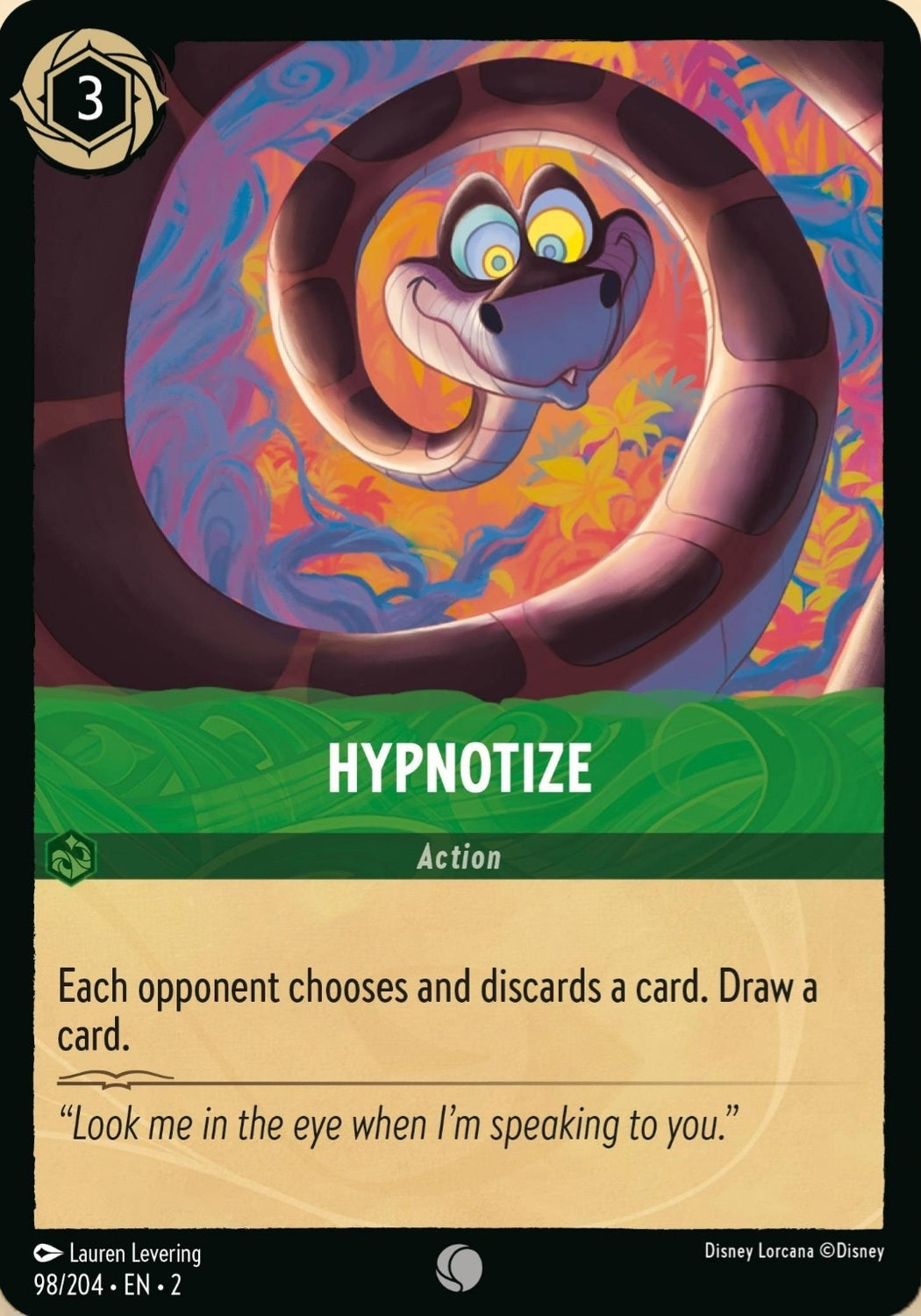 Disney Lorcana Rise Of The Floodborn 098/204 HYPNOTIZE