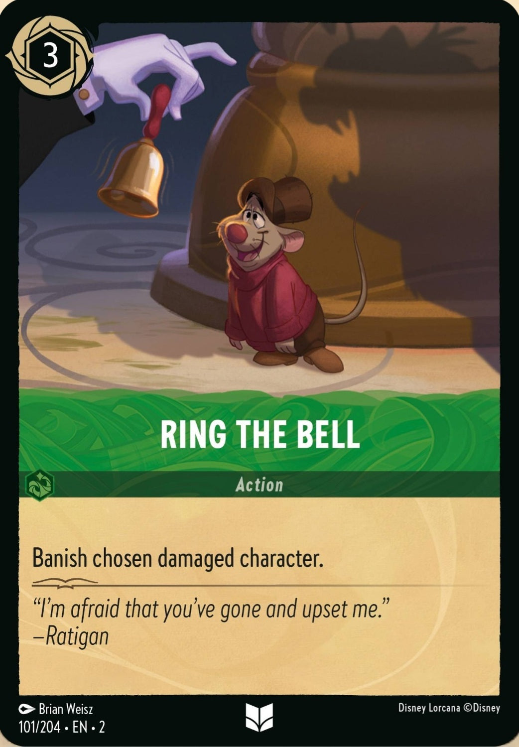Disney Lorcana Rise Of The Floodborn 101/204 RING THE BELL