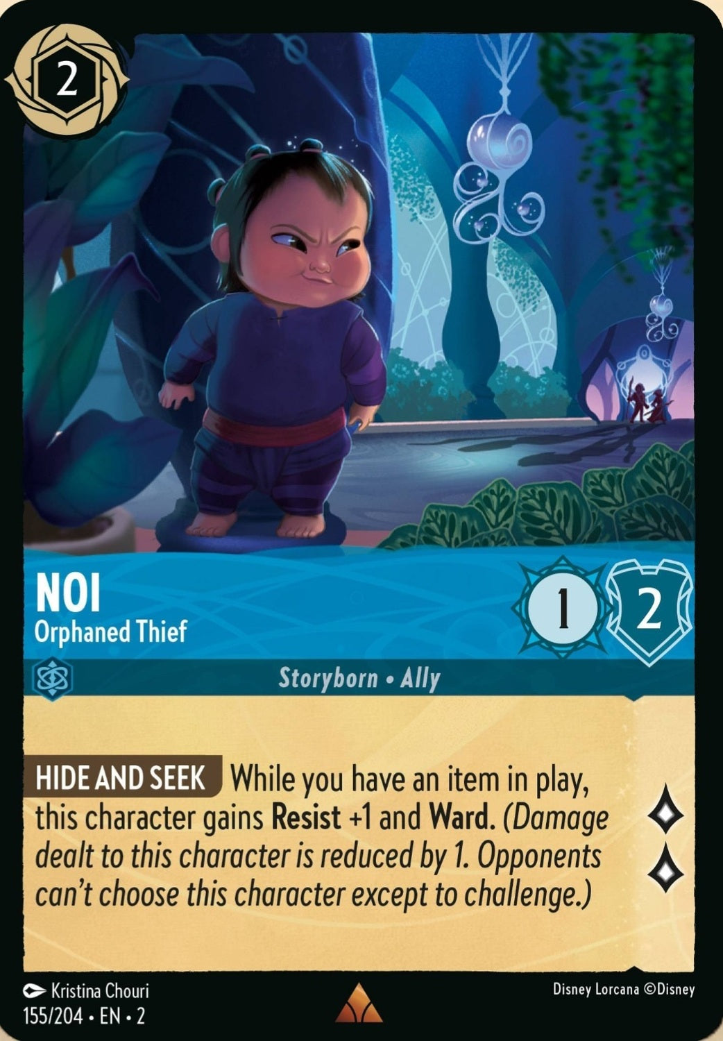 Disney Lorcana Rise Of The Floodborn 155/204 NOI Orphaned Thief