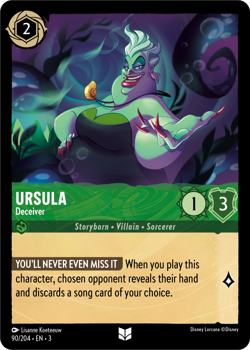 Disney Lorcana Into The Inklands 090/204 URSULA Deceiver