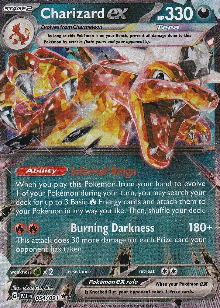 Scarlet & Violet Paldean Fates 054/091 Charizard ex