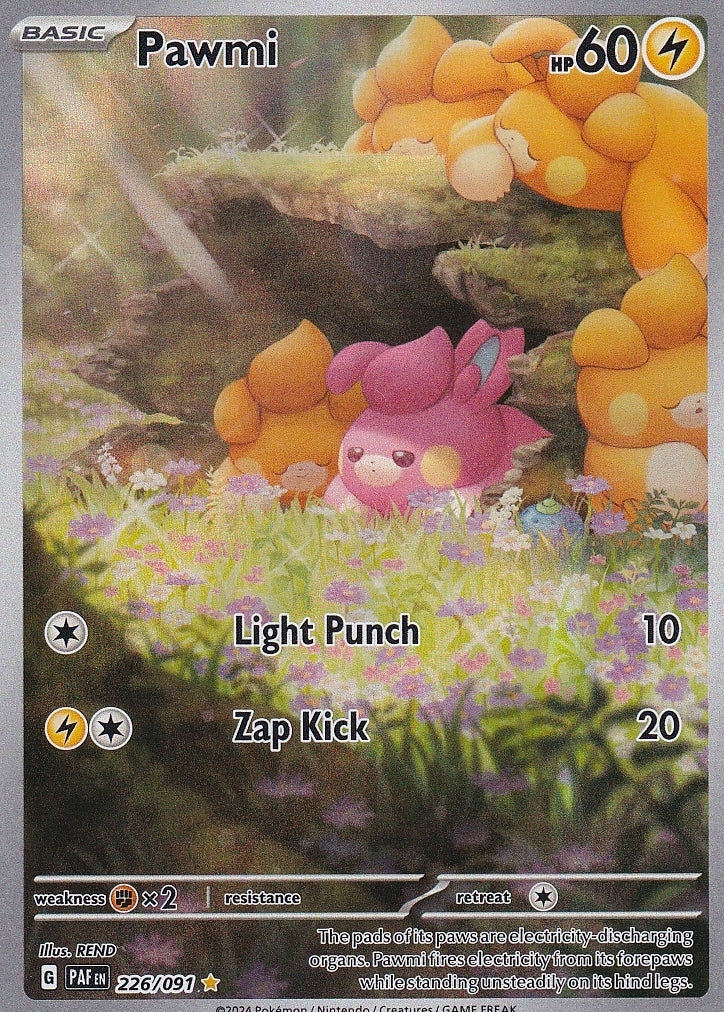Scarlet & Violet Paldean Fates 226/091 Pawmi
