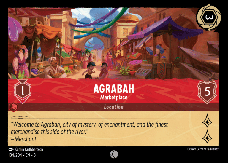 Disney Lorcana Into The Inklands 134/204 AGRABAH Marketplace