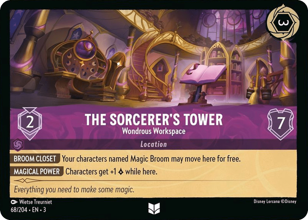 Disney Lorcana Into The Inklands 068/204 THE SORCERER’S TOWER Wondrous Workspace