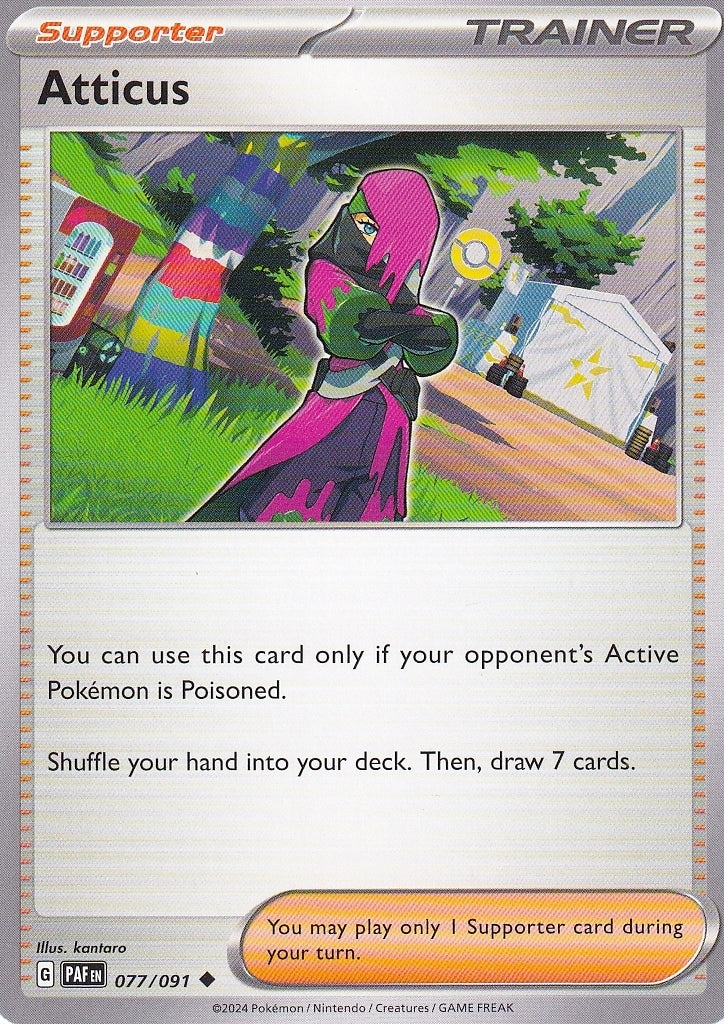 Scarlet & Violet Paldean Fates 077/091 Atticus