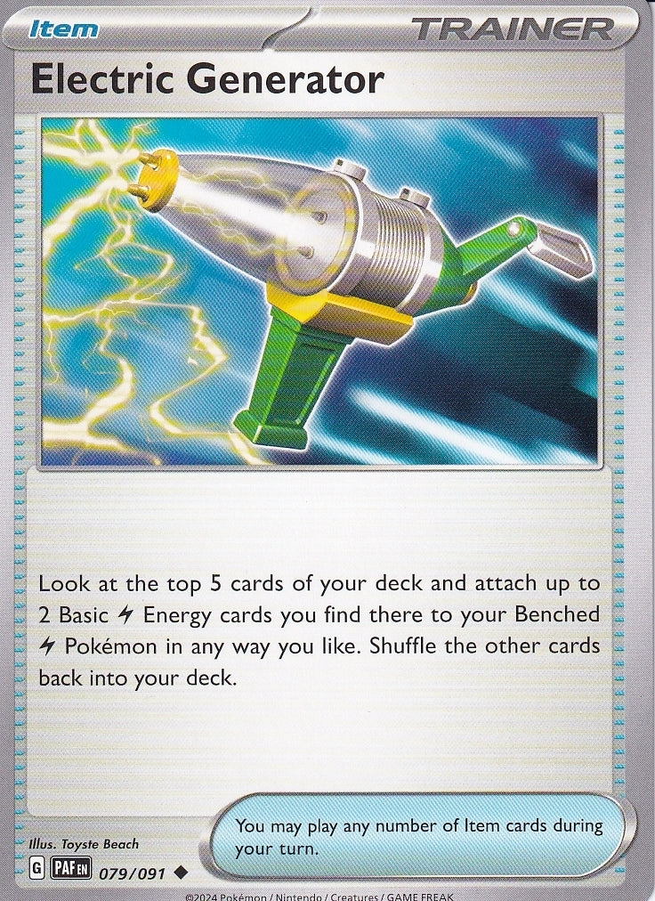 Scarlet & Violet Paldean Fates 079/091 Electric Generator