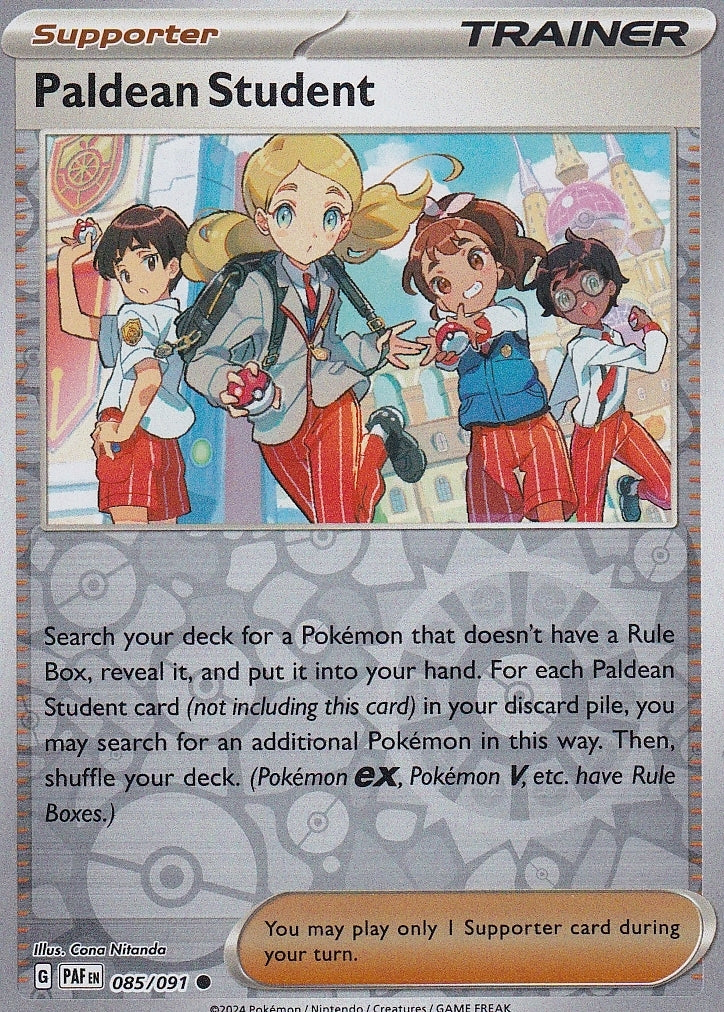 Scarlet & Violet Paldean Fates 085/091 Paldean Student