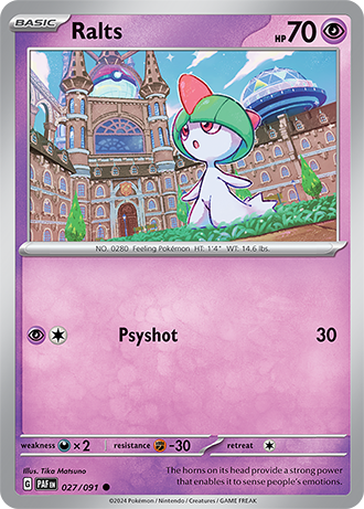 Scarlet & Violet Paldean Fates 027/091 Ralts