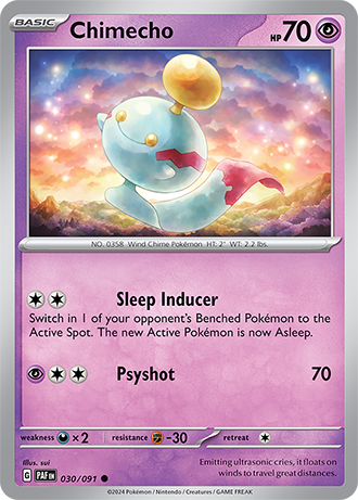 Scarlet & Violet Paldean Fates 030/091 Chimecho