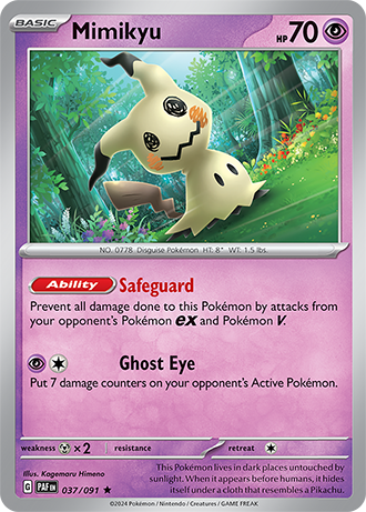 Scarlet & Violet Paldean Fates 037/091 Mimikyu