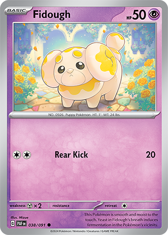 Scarlet & Violet Paldean Fates 038/091 Fidough
