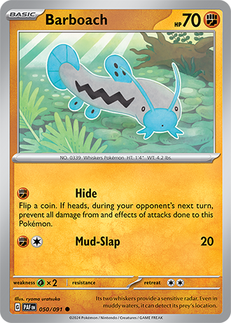 Scarlet & Violet Paldean Fates 050/091 Barboach