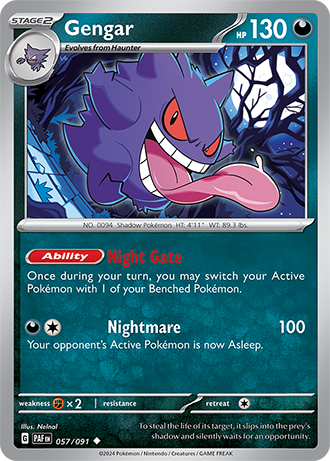 Scarlet & Violet Paldean Fates 057/091 Gengar