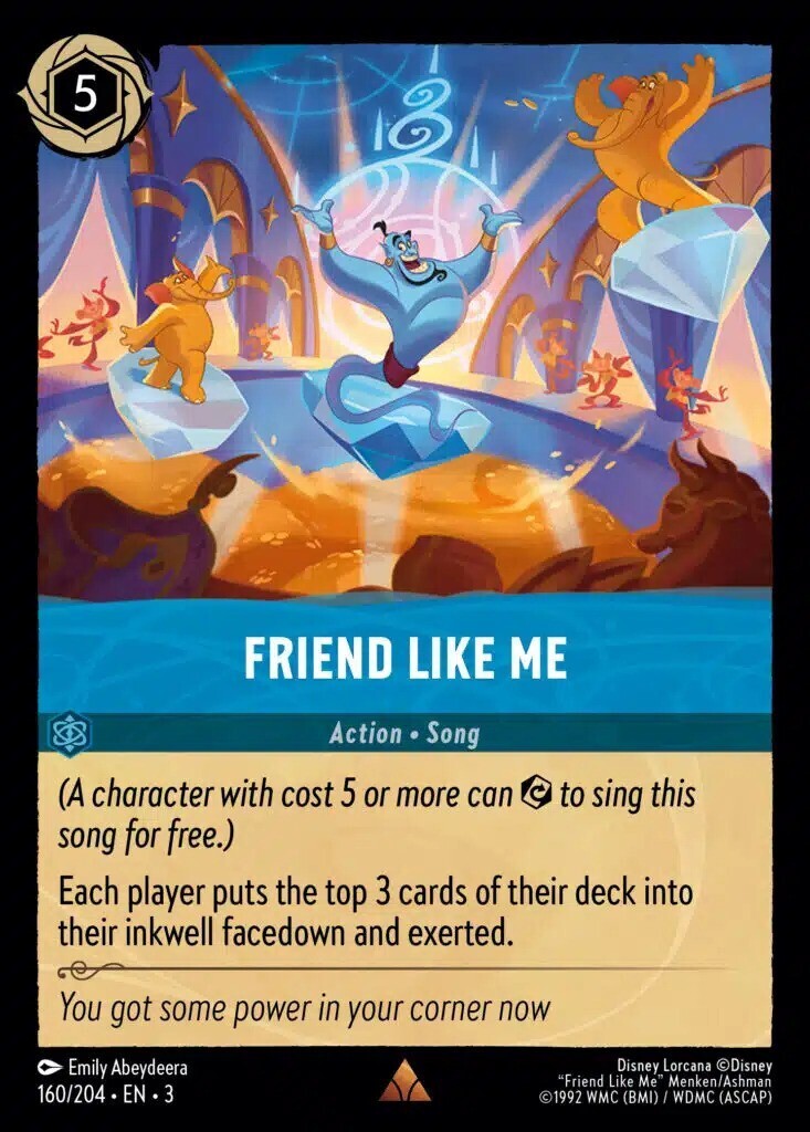 Disney Lorcana Into The Inklands 160/204 FRIEND LIKE ME