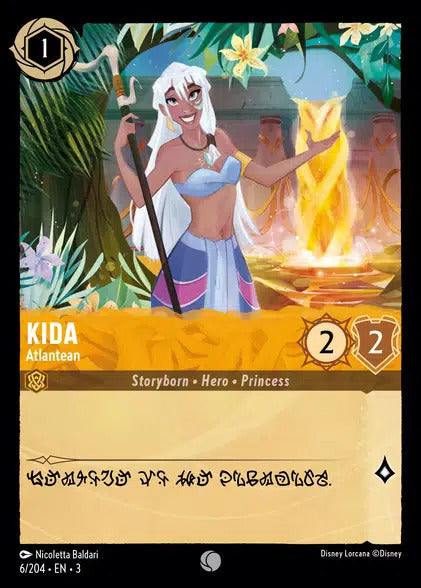 Disney Lorcana Into The Inklands 006/204 KIDA Atlantean