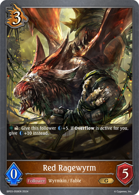 Flame of Laevateinn BP03-059 Red Ragewyrm Foil