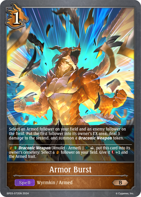 Flame of Laevateinn BP03-072 Armor Burst