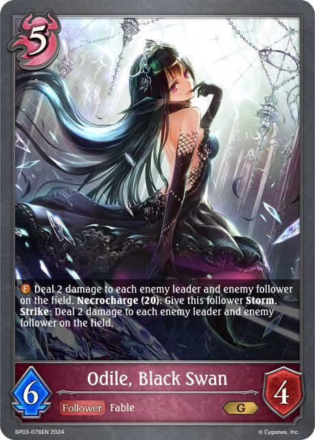 Flame of Laevateinn BP03-076 Odile, Black Swan Foil