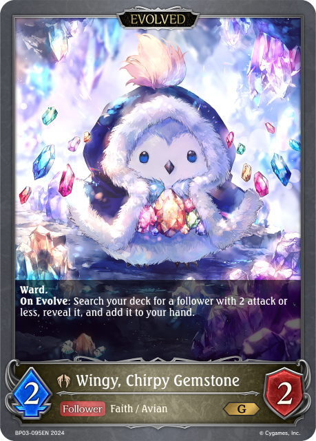 Flame of Laevateinn BP03-095 Wingy, Chirpy Gemstone Foil