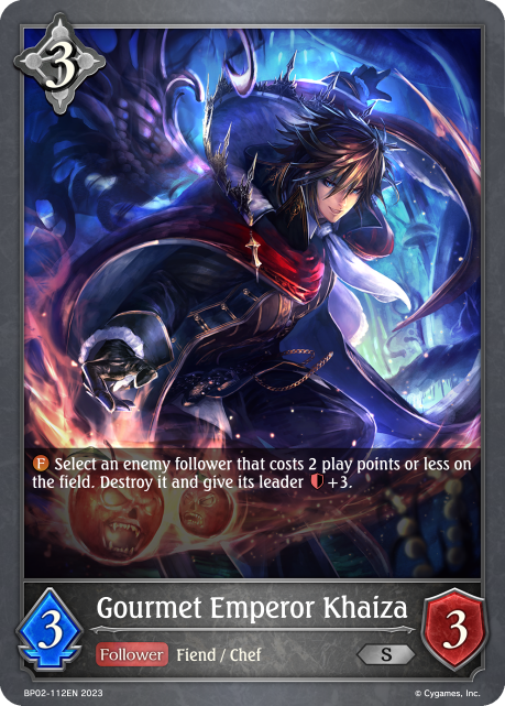 Reign of Bahamut BP02-112 Gourmet Emperor Khaiza