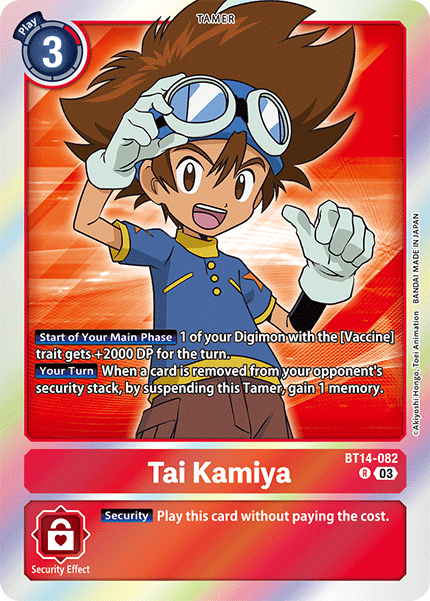 Blast Ace BT14-082 Tai Kamiya
