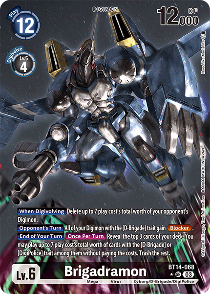Blast Ace BT14-068 Brigadramon Alternative Art
