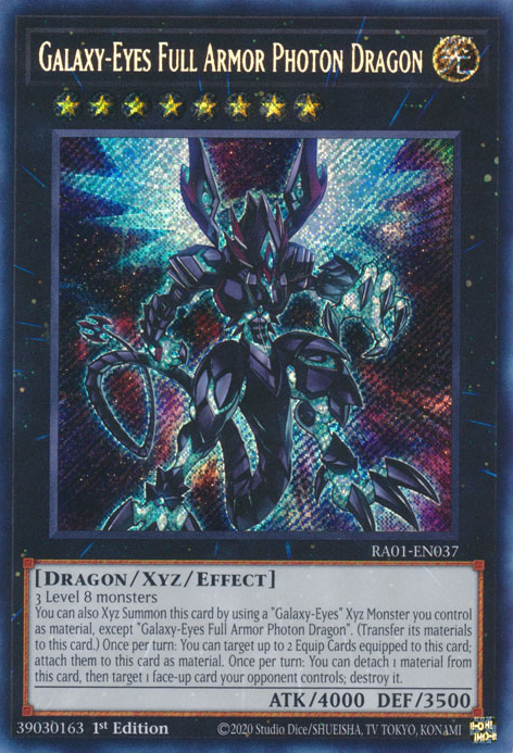 25th Anniversary Rarity Collection RC01-EN037 Galaxy-Eyes Full Armor Photon Dragon Secret Rare