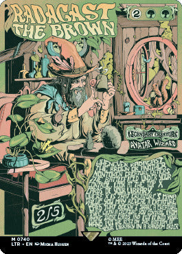 MTG Lord Of The Rings 0740 Radagast the Brown - Borderless Foil