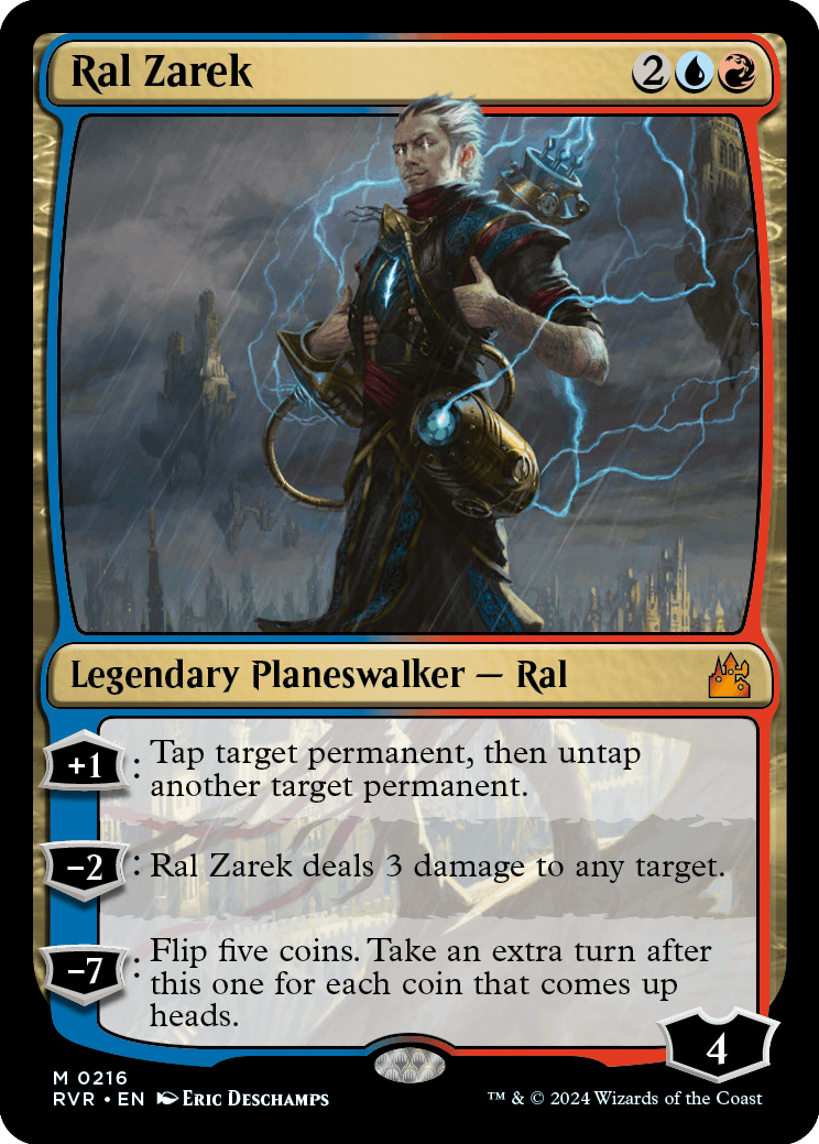 MTG Ravnica Remastered 0216 Ral Zarek Foil