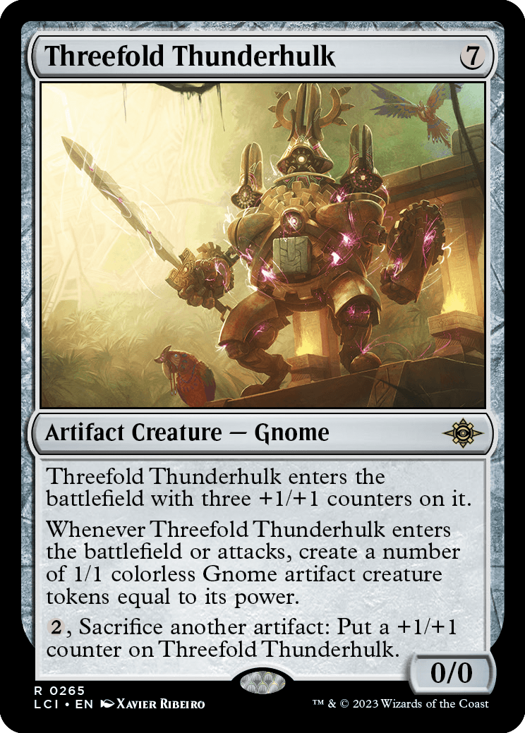 MTG The Lost Caverns of Ixalan 0265 Threefold Thunderhulk