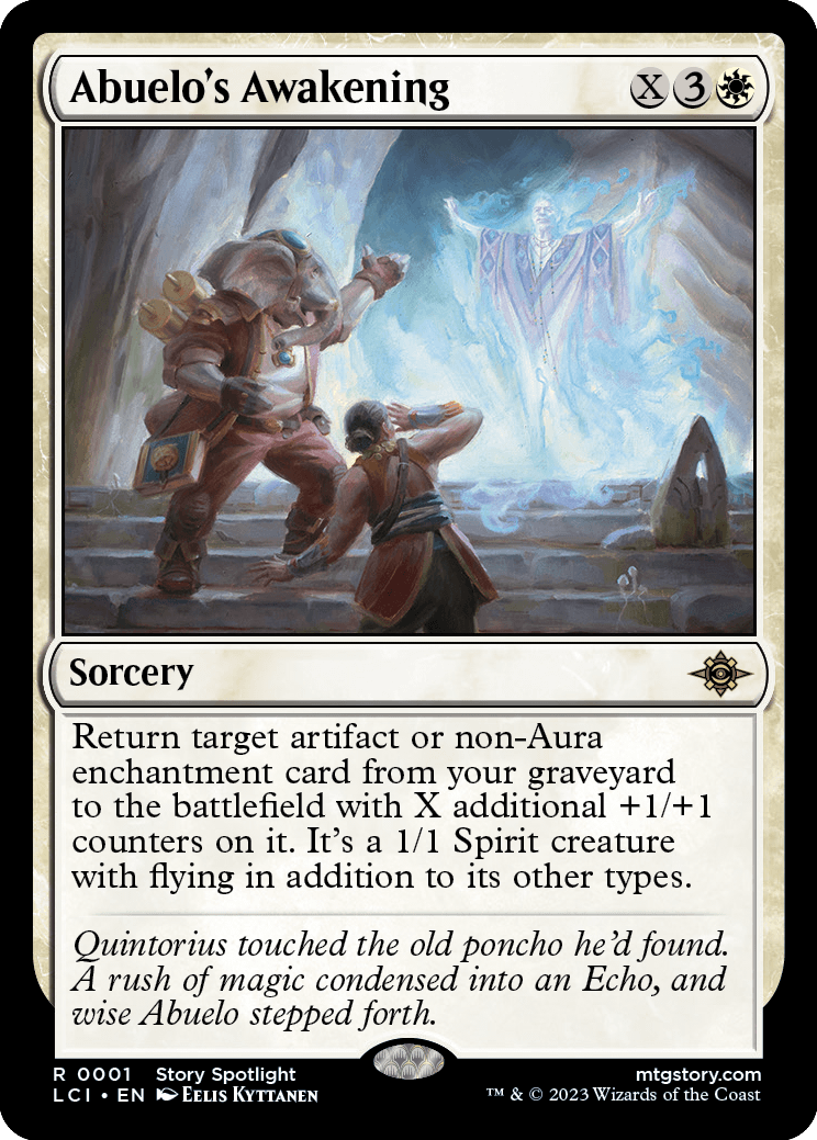 MTG The Lost Caverns of Ixalan 0001 Abuelo's Awakening (Foil)
