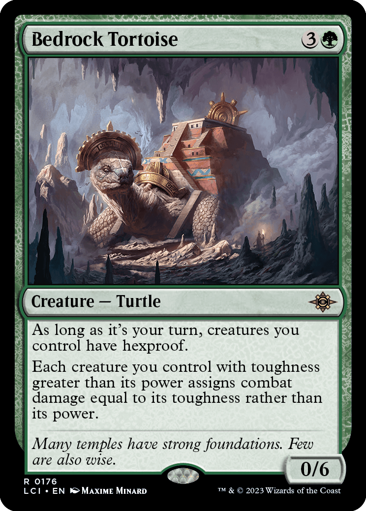 MTG The Lost Caverns of Ixalan 0175 Bedrock Tortoise