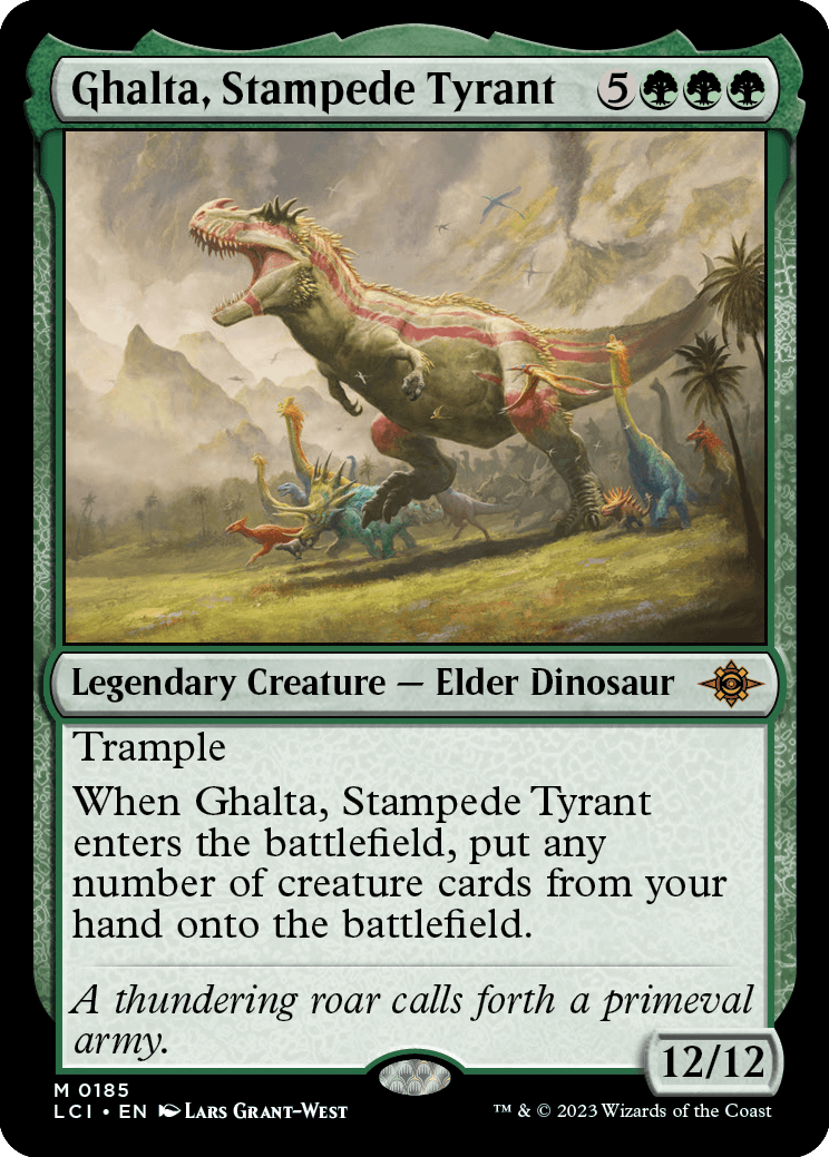 MTG The Lost Caverns of Ixalan 0185 Ghalta, Stampede Tyrant