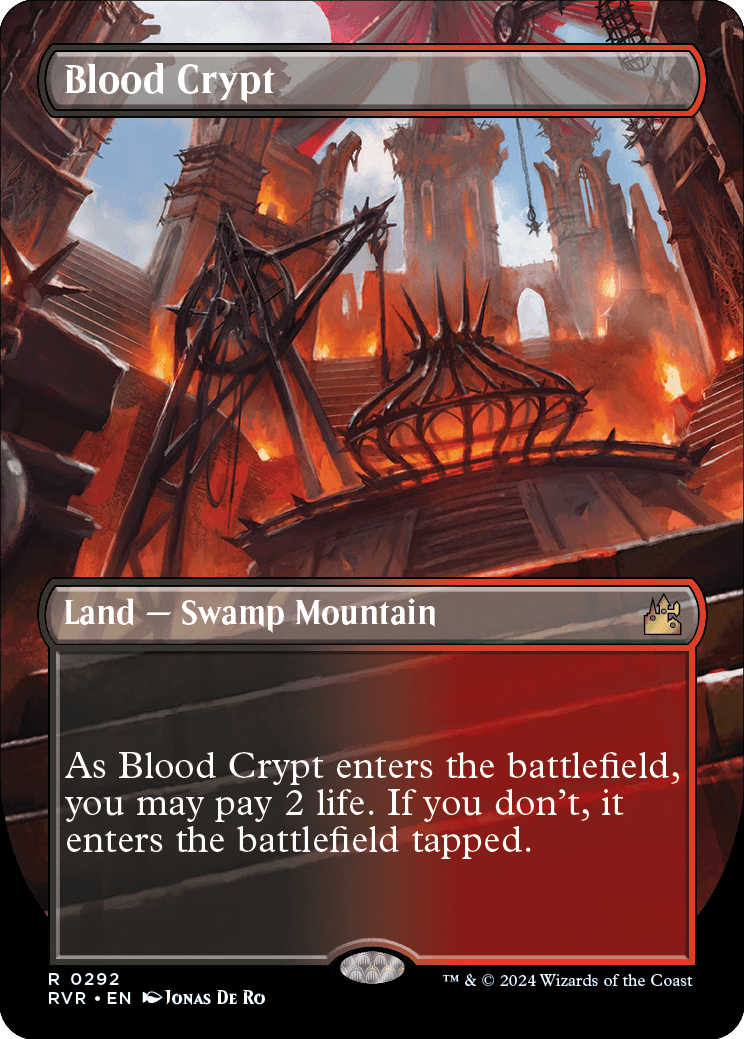 MTG Ravnica Remastered 0292 Blood Crypt (Borderless)