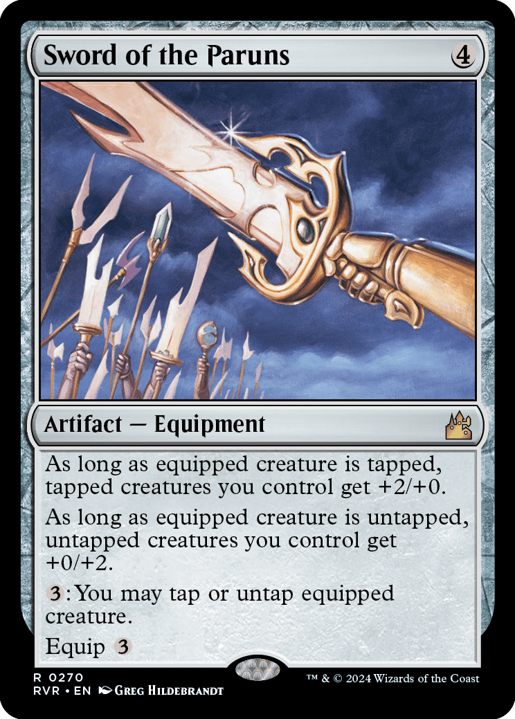 MTG Ravnica Remastered 0270 Sword of the Paruns (Foil)