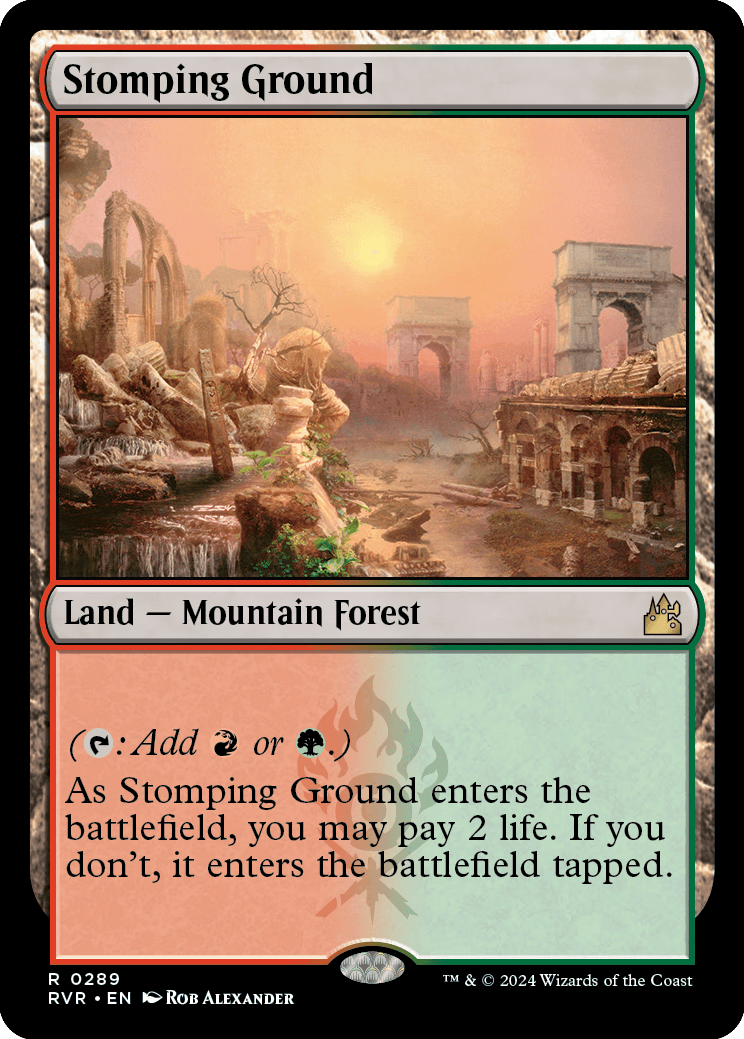 MTG Ravnica Remastered 0289 Stomping Ground (Foil)