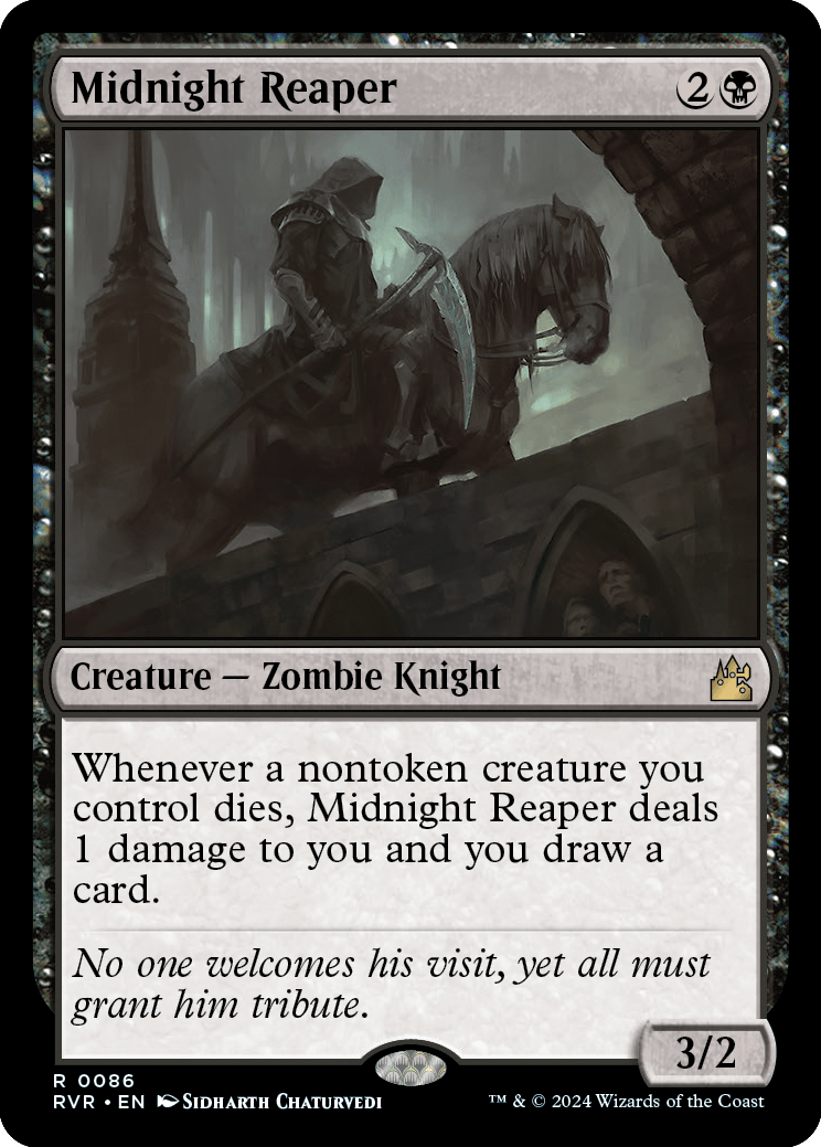 MTG Ravnica Remastered 0086 Midnight Reaper (Foil)