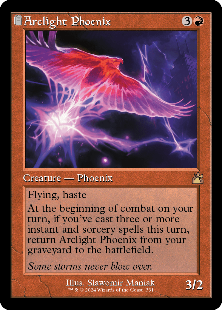 MTG Ravnica Remastered 331 Arclight Phoenix (Retro Frame)
