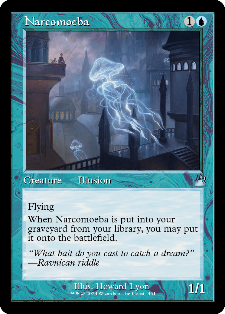 MTG Ravnica Remastered 451 Narcomoeba (Retro Frame)