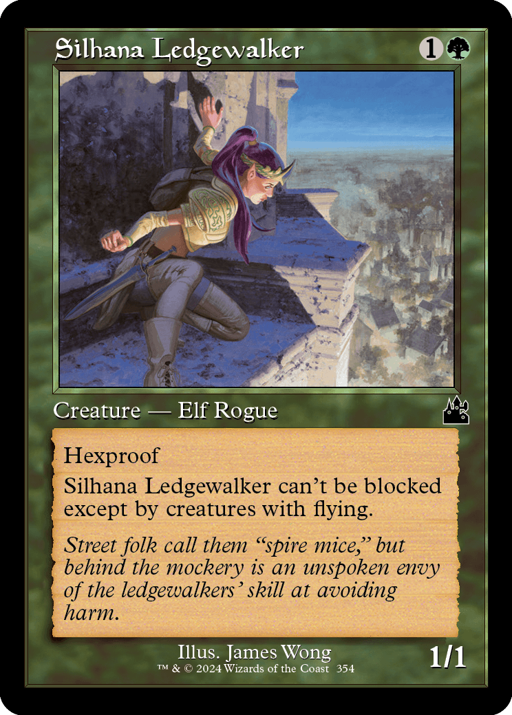 MTG Ravnica Remastered 354 Silhana Ledgewalker (Retro Frame Foil)