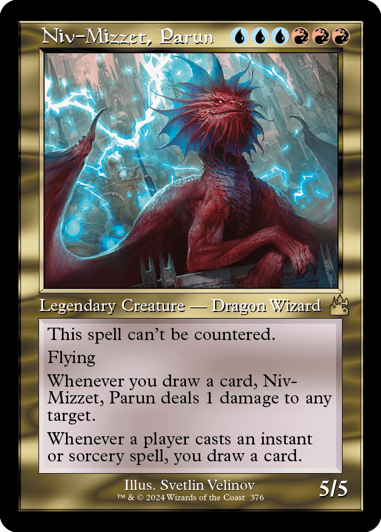 MTG Ravnica Remastered 376 Niv-Mizzet, Parun (Retro Frame Foil)