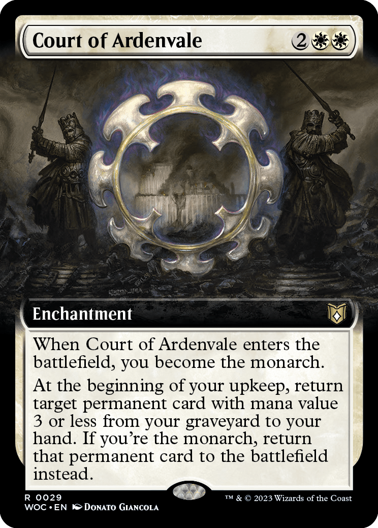 MTG Wilds of Eldraine 0029 Court of Ardenvale (Extended Art Foil)