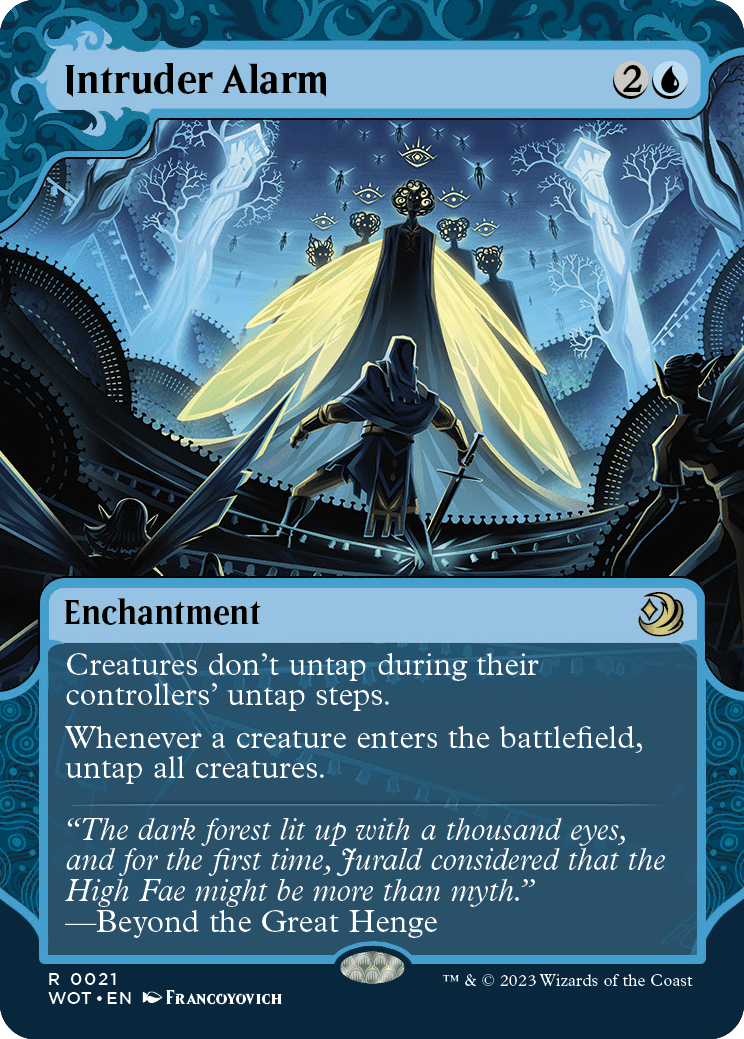 MTG Wilds of Eldraine 0021 Intruder Alarm (Enchanting Tale Foil)
