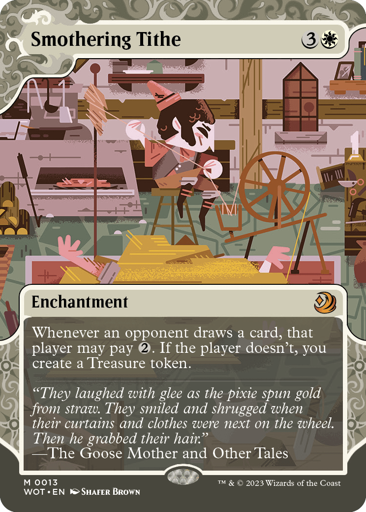 MTG Wilds of Eldraine 0013 Smothering Tithe (Enchanting Tale)